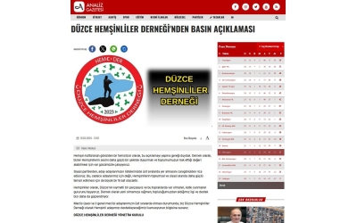 DÜZCE HEMDER HEMŞİNLİ ADAYLARI DESTEKLİYOR